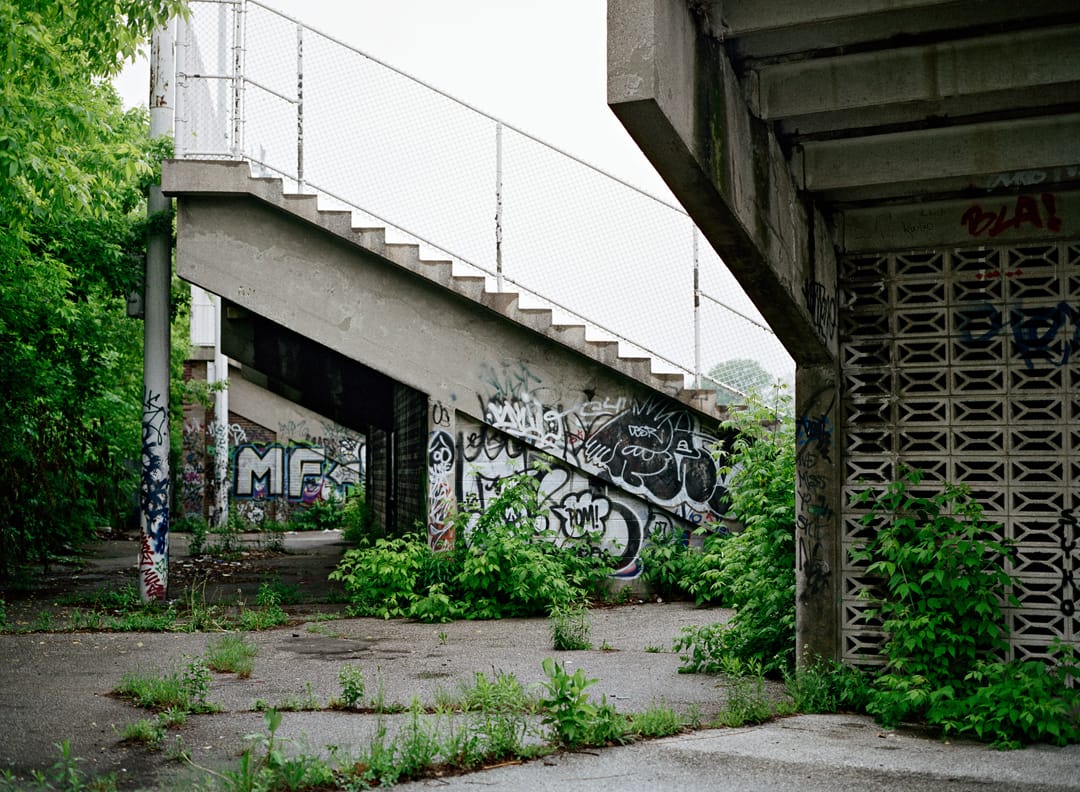 Behind the bleachers (Monarch Collegiate)