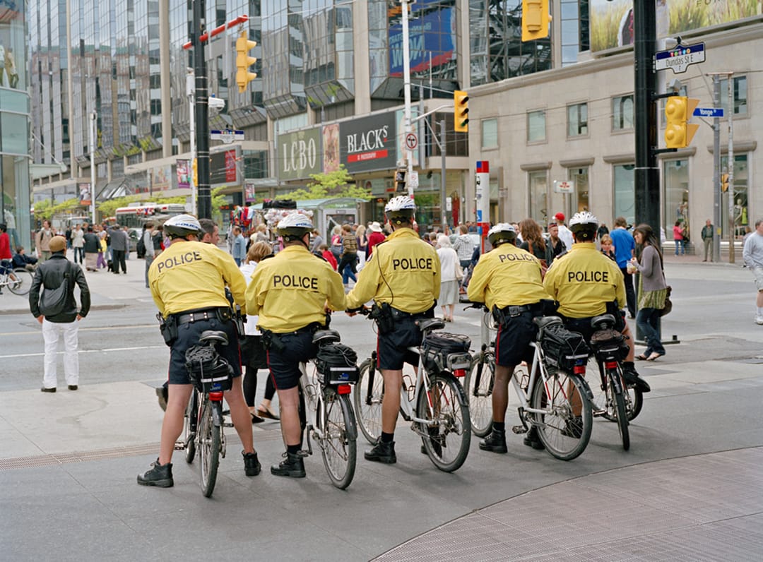 Police in Dundas Square